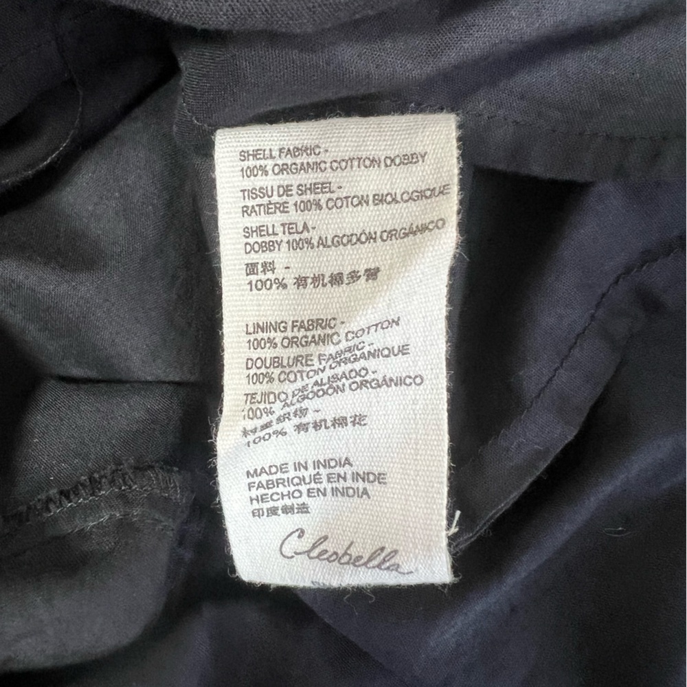 Cleobella Brigitte Midi Ruffled Bubble Sleeve Smocked Tiered Dress Black, Medium - Picture 9 of 9